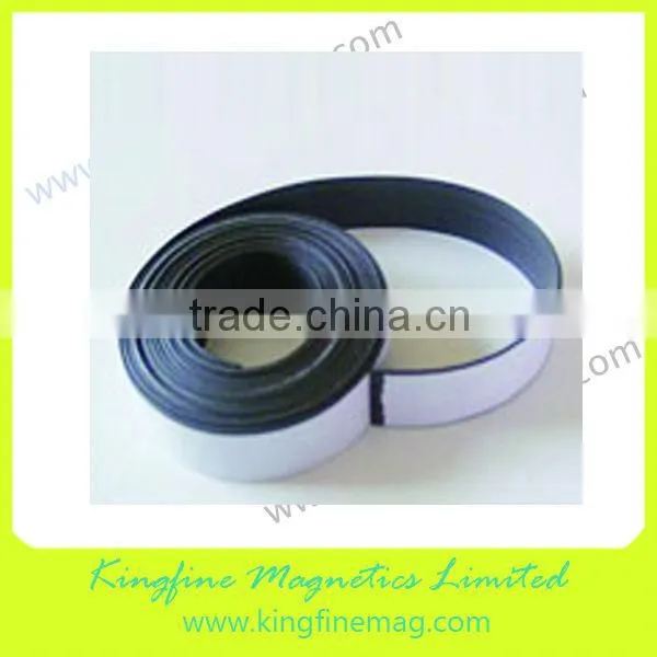 Rubber magnet adhesive strip; Magnetic rubber adhesive strip ;Magnet strip with glossy; Craft adhesive strip; 3m magnetic strip