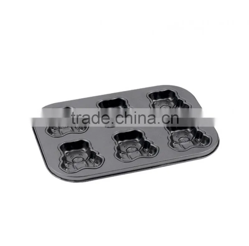 Non-stick Cake Pans of Muffin Pan with 6 Cups