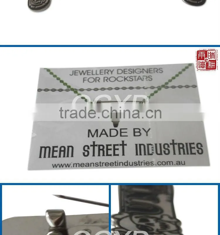 custom new design metal pin badge