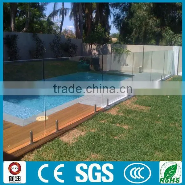 swimming pool stainless steel glass railing spigot