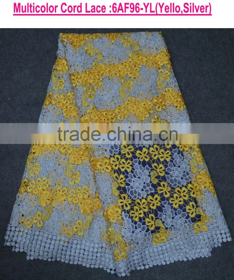 New design spain lace fabric embroidery african lace fabric chemical cord lace fabric