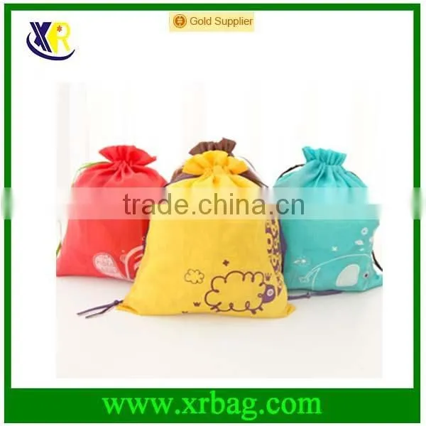 promotional hot selling cute candy cotton drawstring gift bags