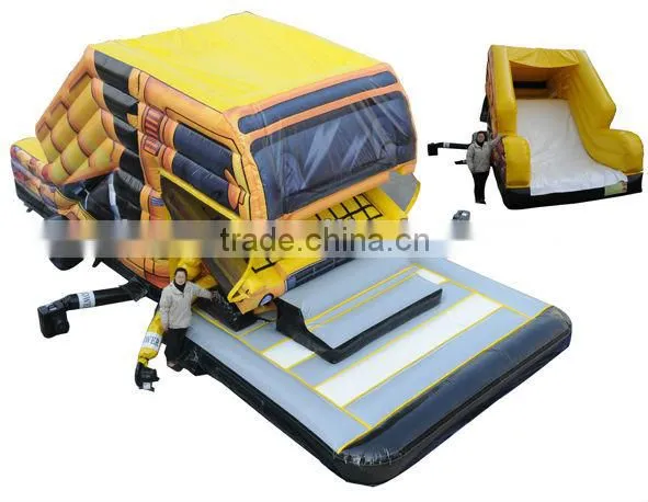Cheer Amusement children indoor Inflatable Fun City big mouth car