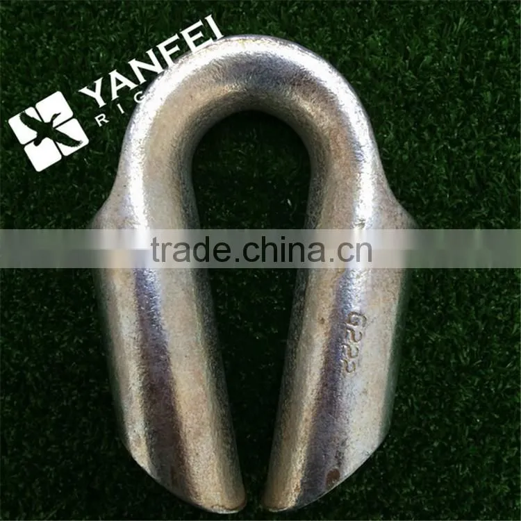 Galvanized carbon steel wire rope tube thimble, cable thimble