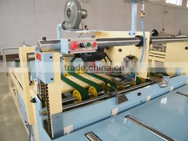 carton box semi automatic gluing machine