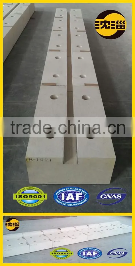 bottom clay block perforated fire brick by furmace bottom fire brick