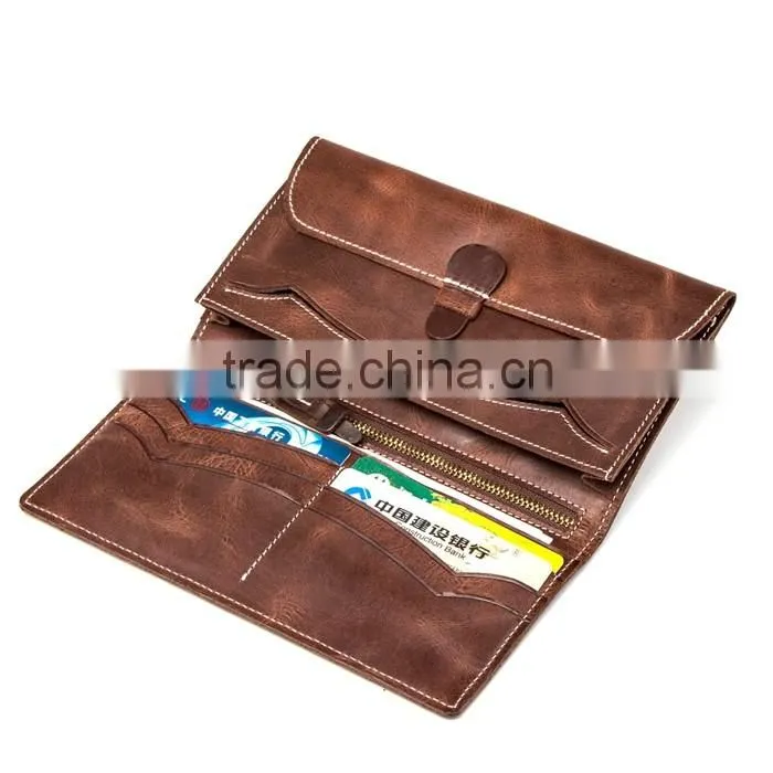 Factory Wholesale Soft Leather Oem Design Nice Quality Leather Purse For Men