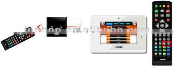 Black touch wireless 1-gang dimmer controller long working life