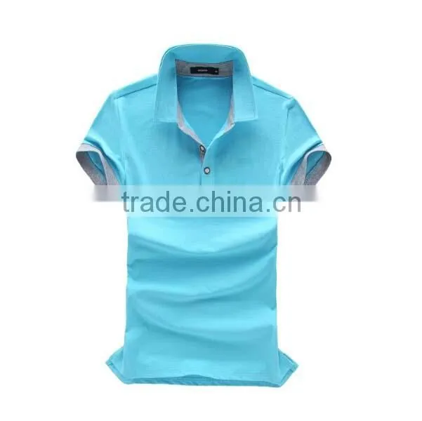customed polyester cotton polo shirt for men