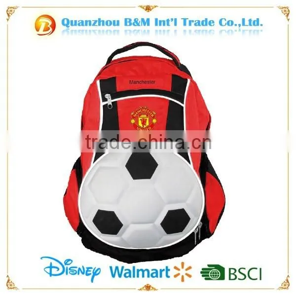 Blue color football EVA shape backpack bags