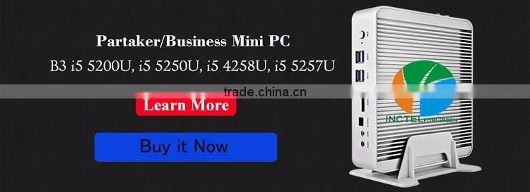 Partaker B4 Cheapest N3150 i3 Broadwell Mini PC Barebone Computer Intel Core i3 5005U 2GHz HD 5500 Graphics 4K HTPC wifi VGA