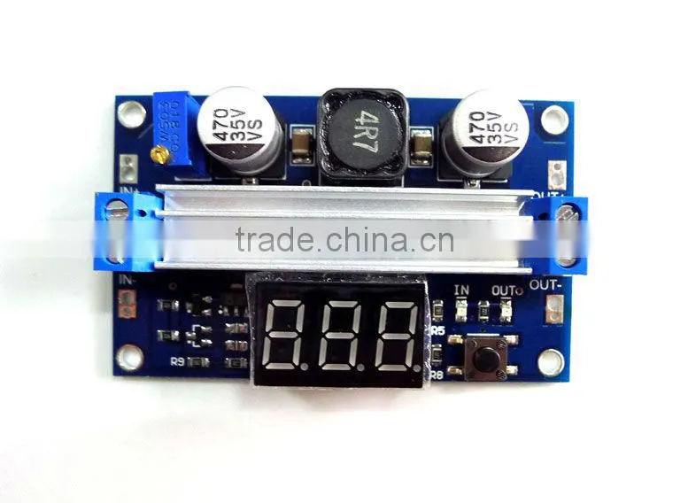 step-up power adapter,DC DC Power converter 3-33v to 3.5-55V with LED display voltage Adjustable