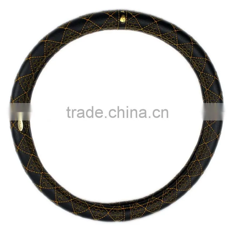 High class leather car steering wheel covers