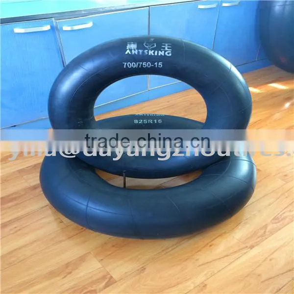 butyl rubber tube for truck and car tires (700/750-15) with best qualitys