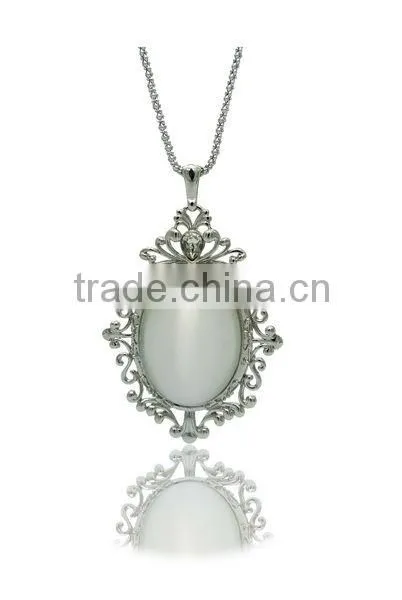 18K Gold Plating necklace & crystal Cat-eyes stone China jewelry LN021-3