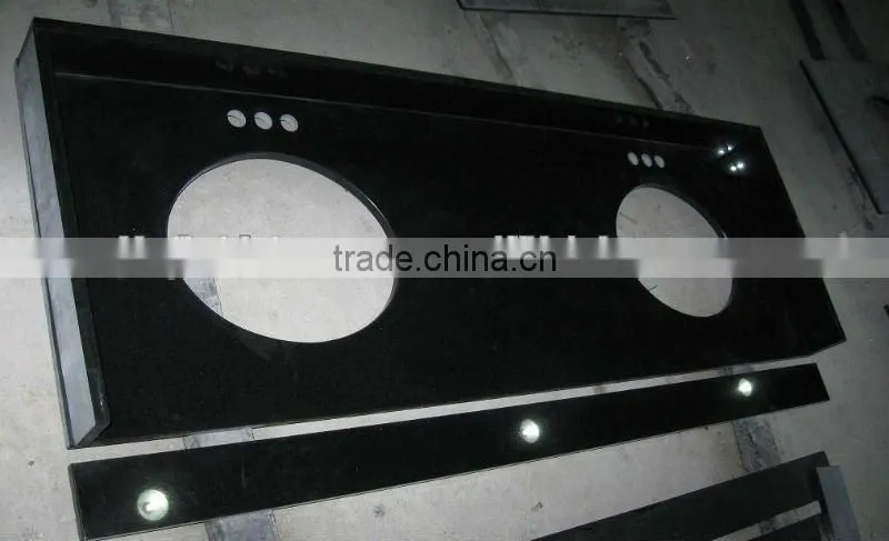 prefab kitchen black granite countertop price