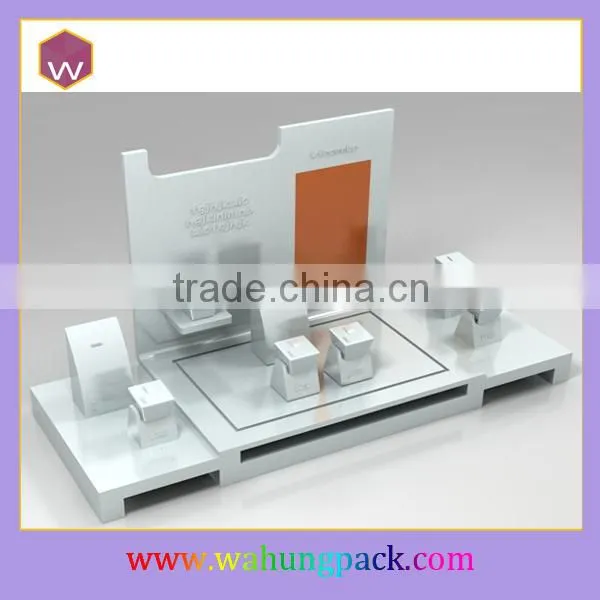 Fashion Design Jewelry Display Showcase/ Commercial MDF Jewelry Display Cabinet For Exhibition