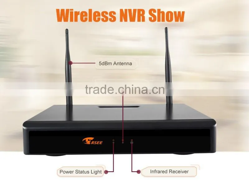 Onvif 1.0 High Quality 960P Wifi Network Recorder 4CH Wifi NVR Kits CCTV