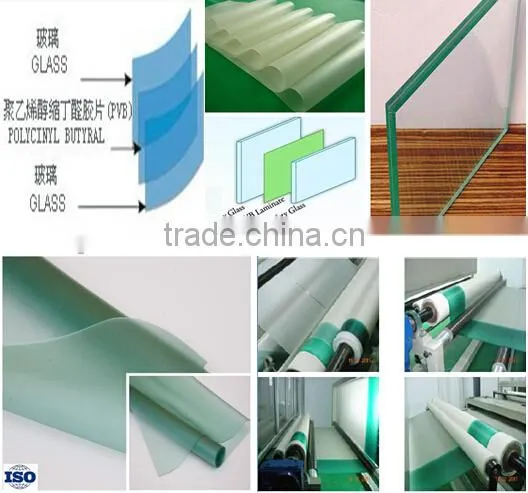 ocean blue PVB film used for architectural glass with best price