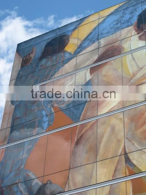 Decorative Painted Glass Tempered Glass Wall Art Panels