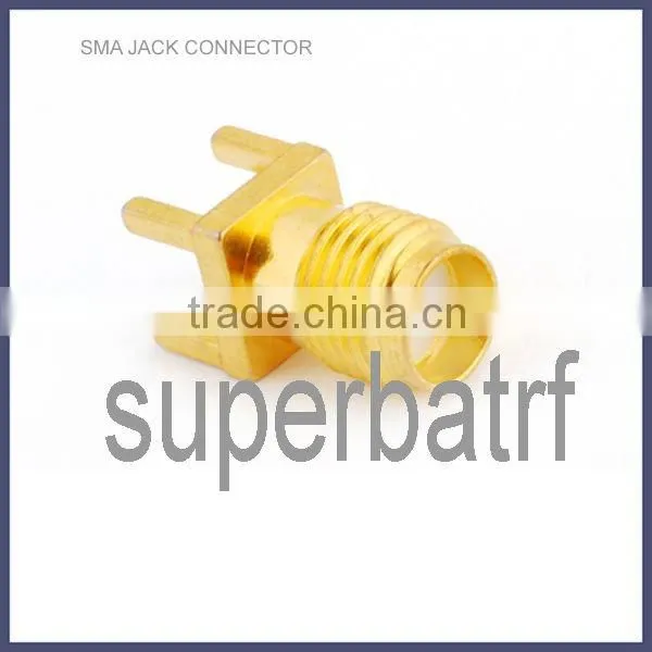 SMA female pcb mount connector rf terminal