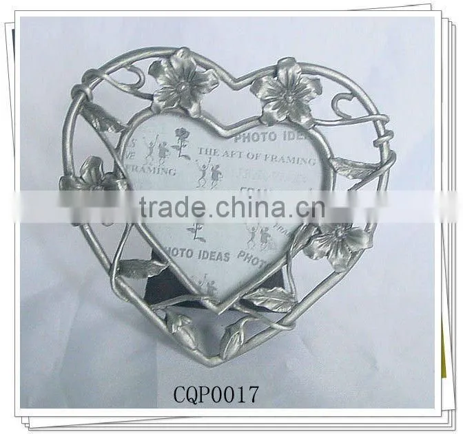 Alloy Love Heart Photo Frame