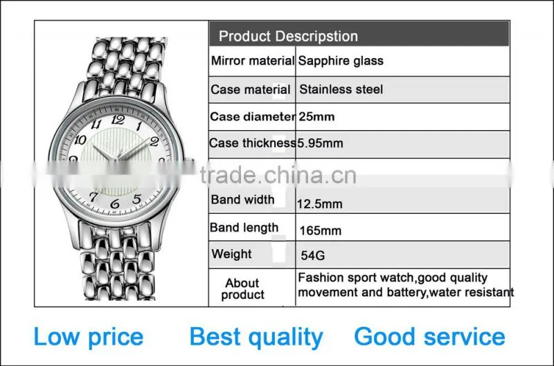 Promotional sapphire glass and steel watches ,Fashion Promotional sapphire glass and steel watches company