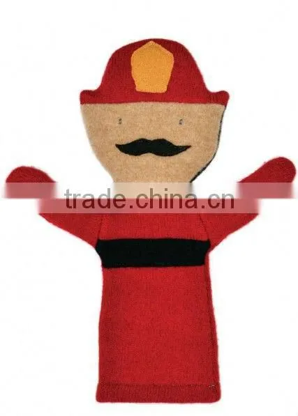 Red king plush hand puppet