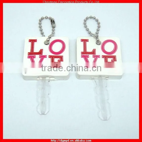 Double side 3D rubber PVC key toppers (MYD-0923)