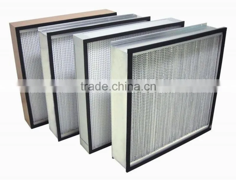 class 1000 hepa filters 0.3 micron size
