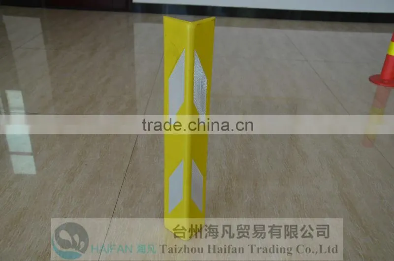 EVA yellow corner guard reflective for parking lot safety/600mm EVA drywall corner guard/high visibility plastic corner guard