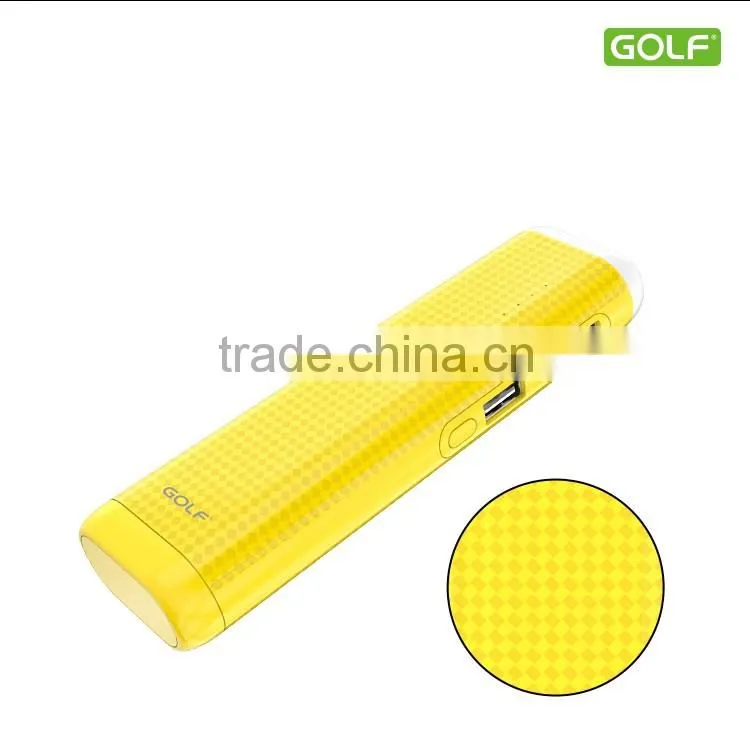 7800MAH dual outputs mosaic power bank portable charger universal charger with bright LED torch