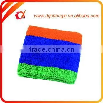 2016 green blue orange mix color Sports Cotton Wristband
