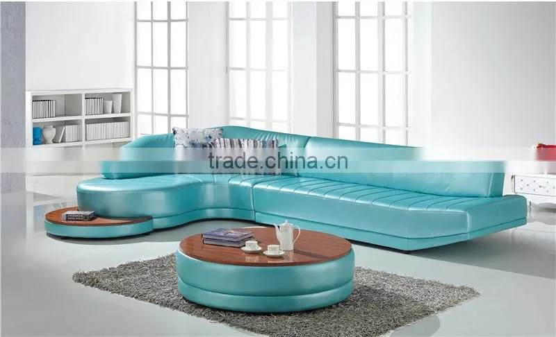 fashionable genuine modern leather sofa made in China
