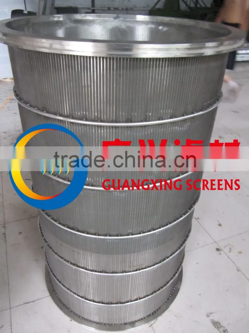 wedge wire rotary drum screen trommel for Pond fish