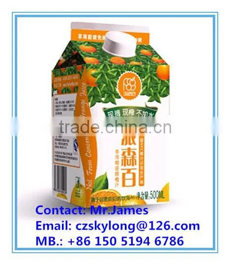 Gable top paper cream carton