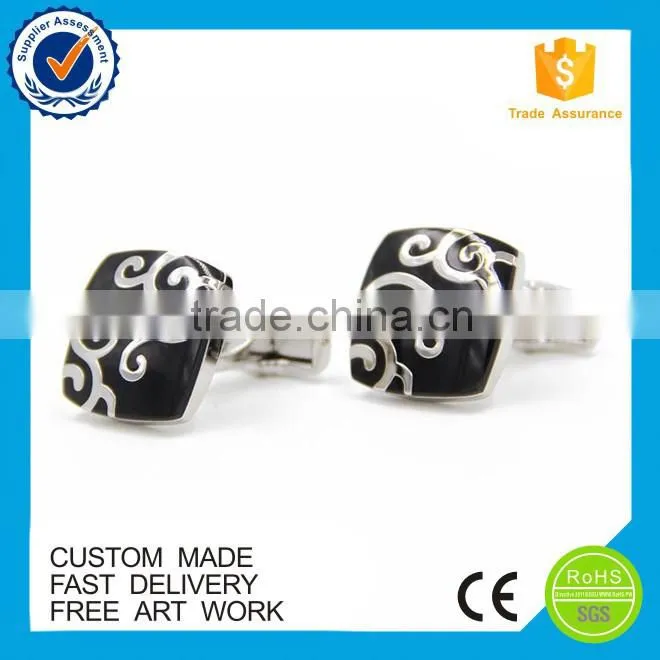 OEM Classical pattern metal suit shirt mens cufflinks