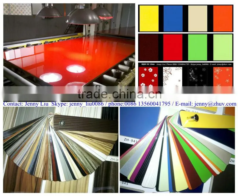high gloss acrylic face melamine mdf