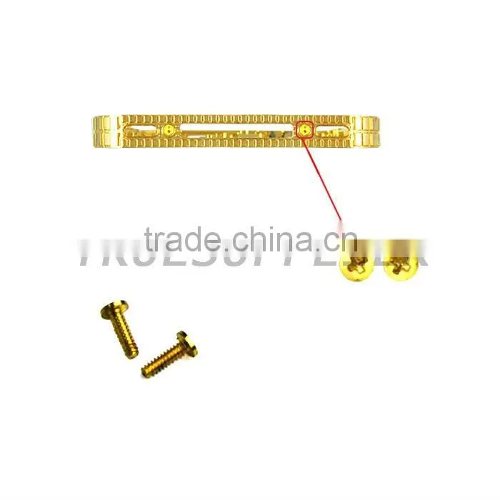 For iPhone 4 Metal Middle Plate Housing Faceplates Embossment Golden