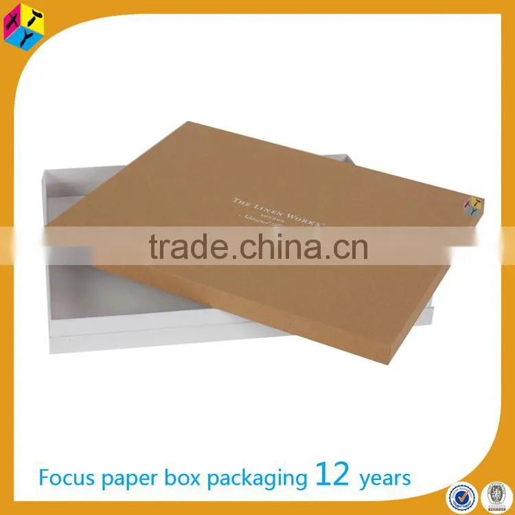 Rigid cardboard box creative packaging for t shirts