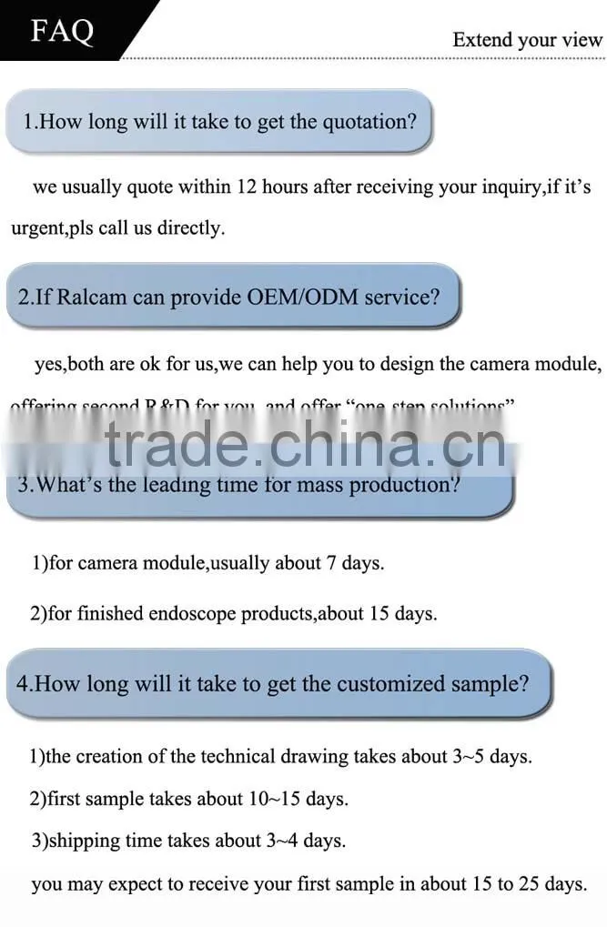 1.3mp 7mm Diameter AV/USB Industry endoscope USB Borescope