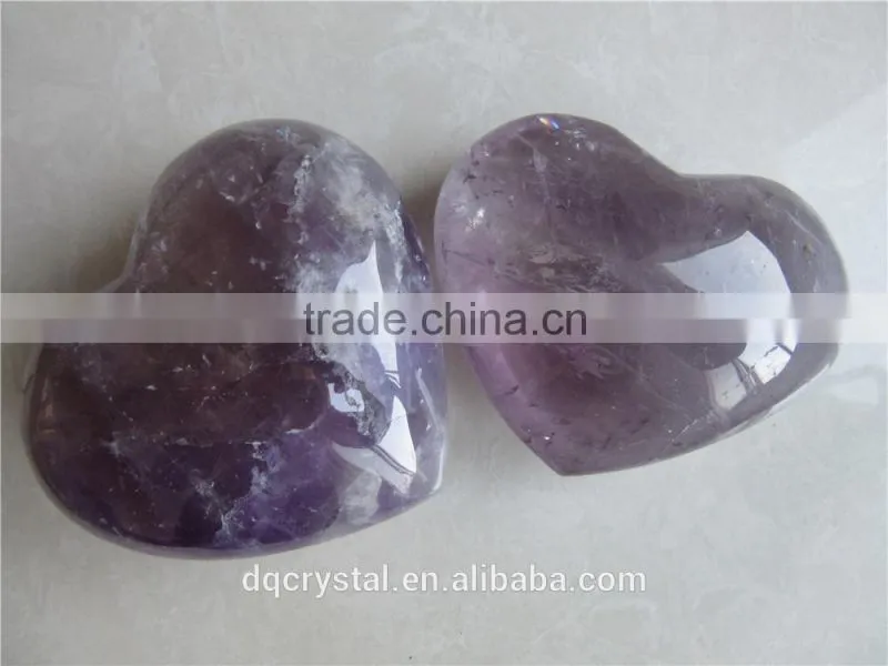 Beautiful natural amethyst heart for decoration