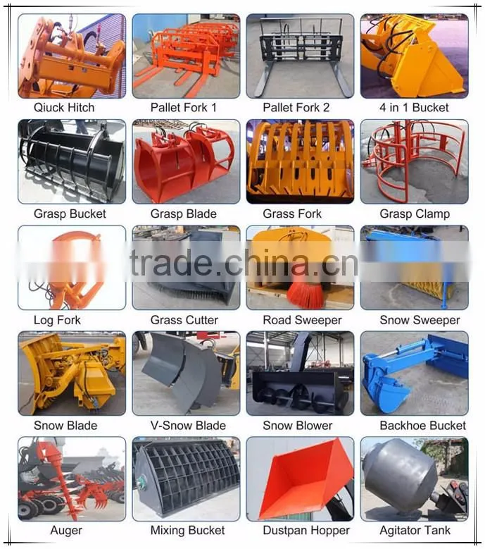 CE certification excavator micro zl-10 wheel loader with quick coupler