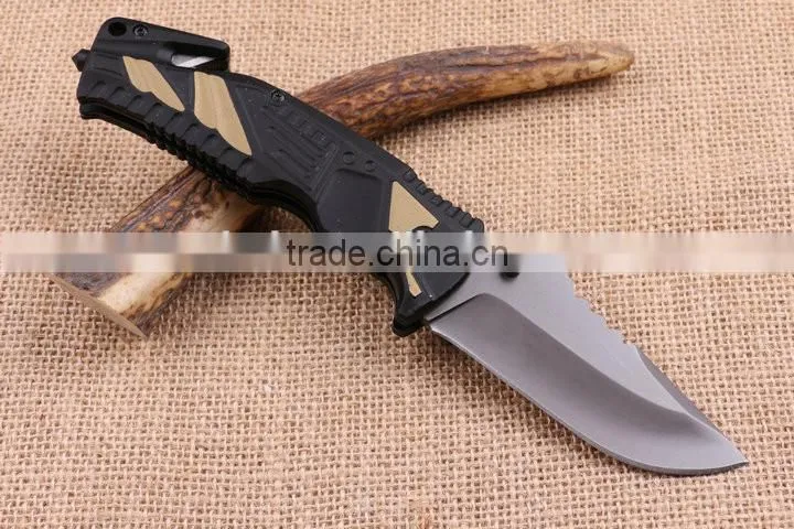 OEM new stainless steel blade material folding rescue knife