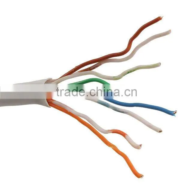 305m/box double jacket outdoor utp lan cat6 network cable,utp cat6 patch cables fulke test