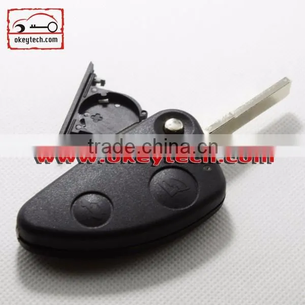 High Quatity Alfa car key alafa flip 2 button remote key shell car key for alfa flip remote key fob