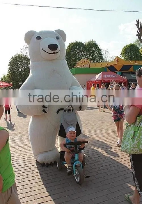 Inflatable White Bear Costume/ Inflatable Cartoon Mascot Costumes