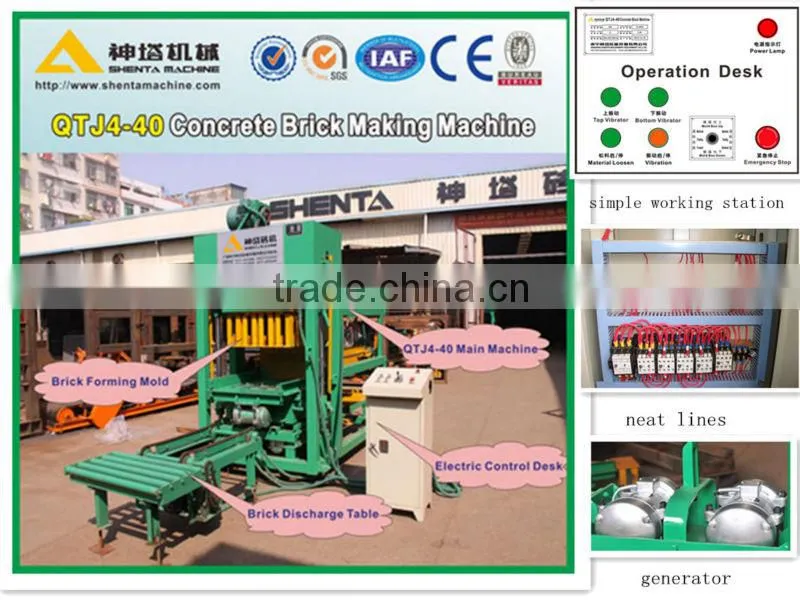 QTJ4-25 semi-automatic cement block making machine price in india