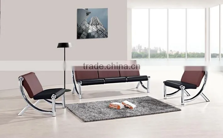 Modern leather sofa set reception office sofa TZ-B07