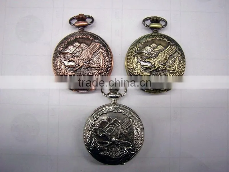 Kids Animal Pattern Thin Pocket Watch
